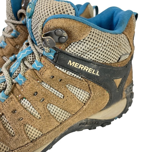 MERRELL ACCENTOR MID VENT Kangaroo Celestial Boots Hiking Ankle Shoes sz 9.5 - Picture 8 of 16
